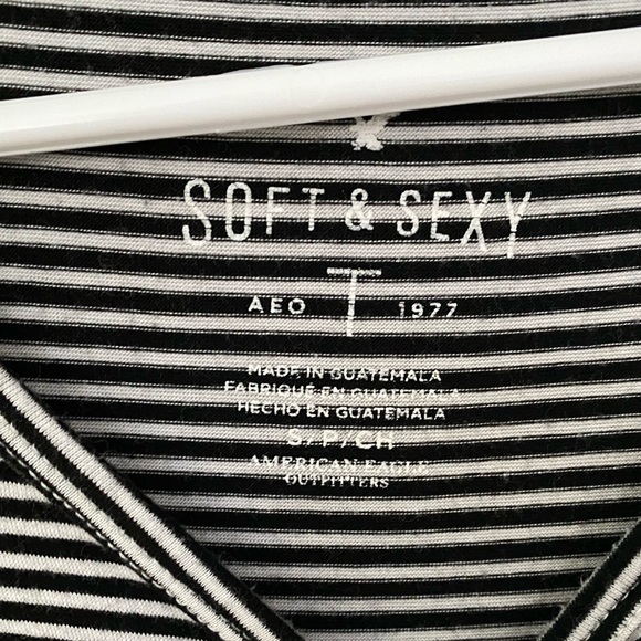 American Eagle Striped, Cinched Top - Picture 2 of 2